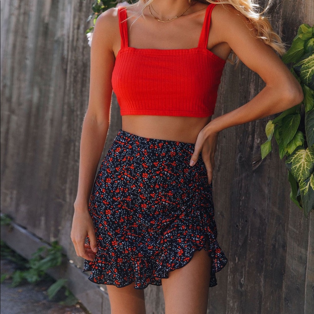 Floral Patterned Skirt